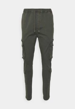Nuevo 👍 Brave Soul ASKERNCHARC - Pantalones Cargo - Charcoal, Hombre 🤩