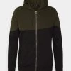 Descuento 👏 Brave Soul FODENC - Sudadera Con Cremallera - Mid Khaki/jet Black, Hombre 🎁