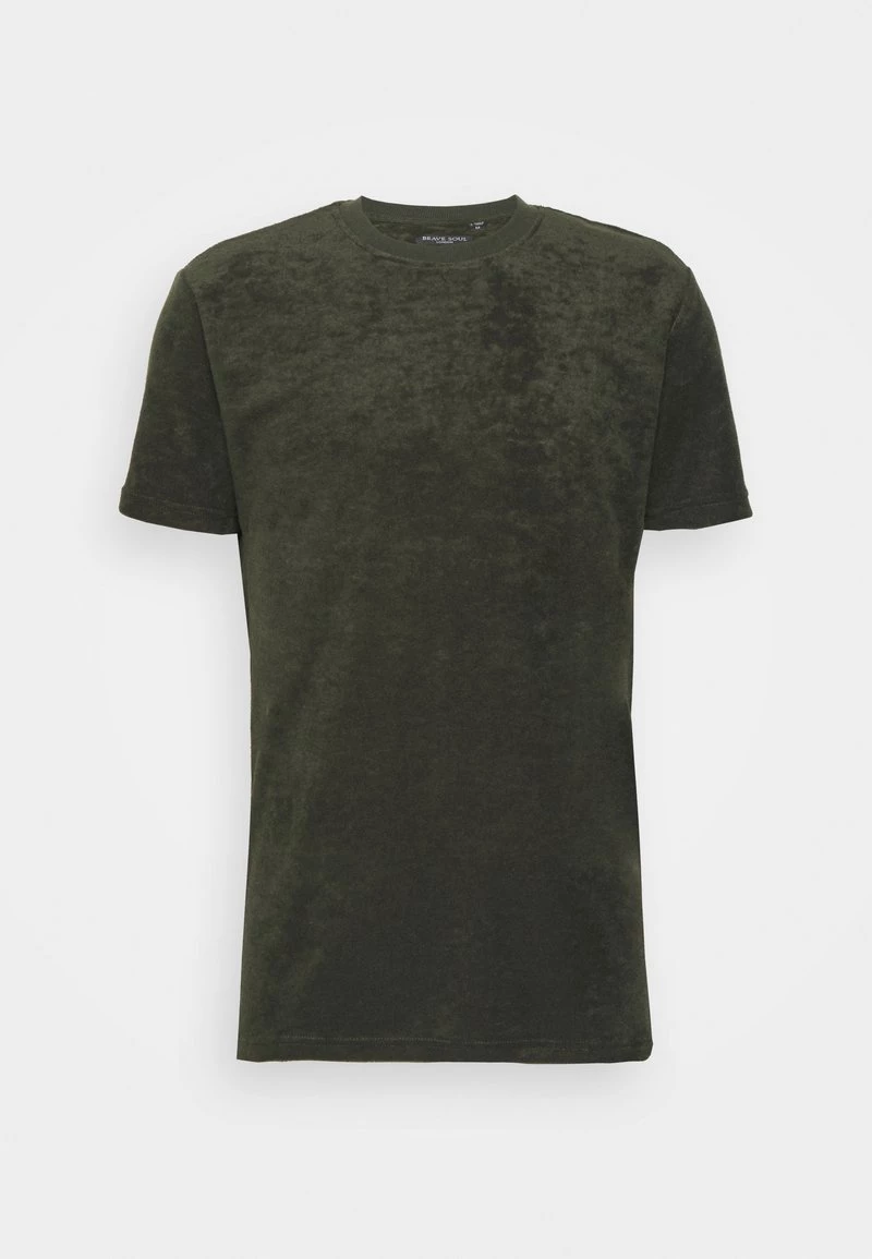 Venta express ✨ Brave Soul APSION - Camiseta Básica - Mid Khaki, Hombre 🥰