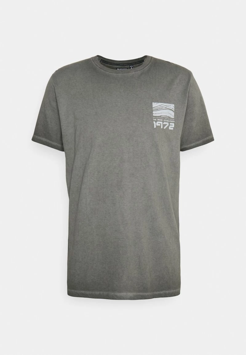 Gran venta 😀 Brave Soul Camiseta Estampada - Olive Cool Wash, Hombre ✨ - Imagen 4