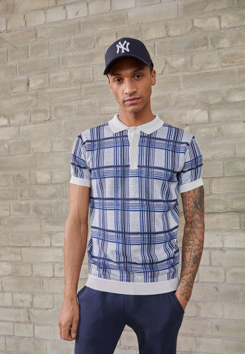 Toma de corriente 👍 Brave Soul JAXON - Polo - Ecru/navy, Hombre 🧨