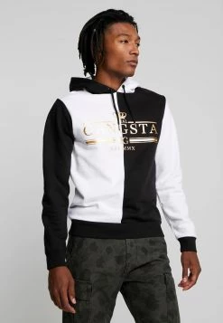 Mejor precio 🎁 Brave Soul GLIMCO - Jersey Con Capucha - Black/white, Hombre 🧨