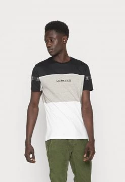 Comprar 🎉 Brave Soul Camiseta Estampada - Jet Black/light Grey Marl/optic White, Hombre ❤️