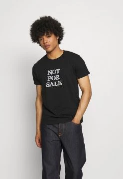 Barato ✔️ Brave Soul Camiseta Estampada - Jet Black/optic White, Hombre ❤️