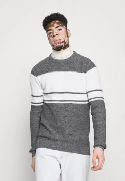 Mejor precio 🎉 Brave Soul AIDEN - Jersey De Punto - Navy/ecru, Hombre 🎁