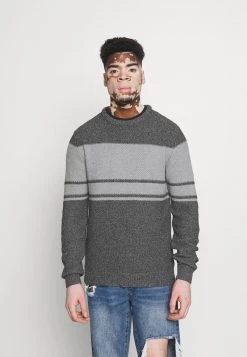 Para estrenar 😍 Brave Soul AIDEN - Jersey De Punto - Black/grey, Hombre 🔥