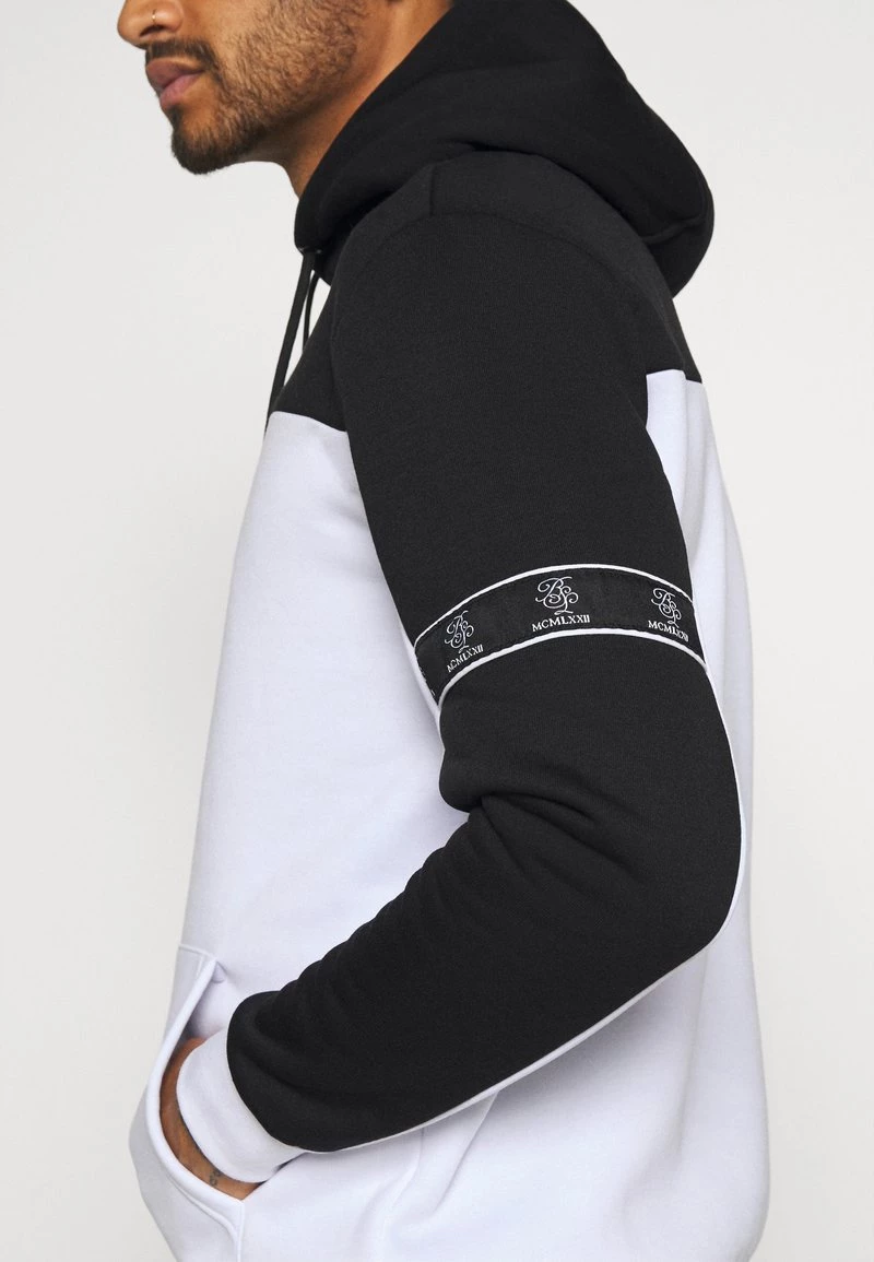 Venta express ❤️ Brave Soul FULHAM - Jersey Con Capucha - Jet Black / Optic White, Hombre ⌛ - Imagen 7