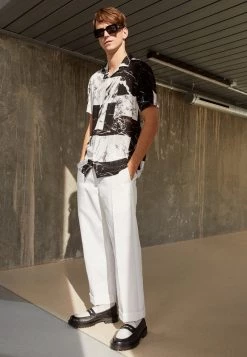 Nuevo 😉 Brave Soul METAM - Camisa - Black/white, Hombre ✨