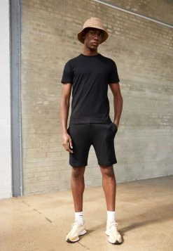 Toma de corriente 🛒 Brave Soul ZUCCHINI - Shorts - Jet Black, Hombre 🔔