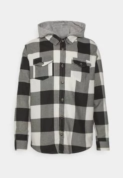 Mejor precio ✔️ Brave Soul INGAROC - Camisa - Jet Black/ecru, Hombre ❤️