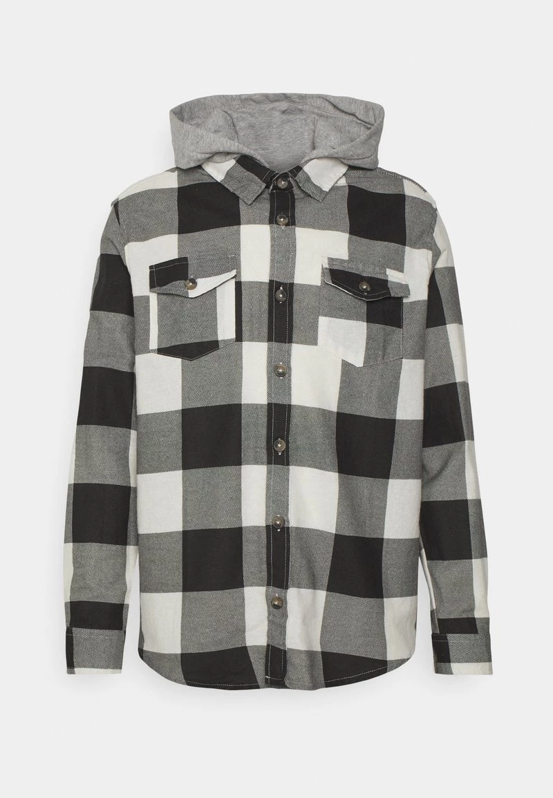 Mejor precio ✔️ Brave Soul INGAROC - Camisa - Jet Black/ecru, Hombre ❤️