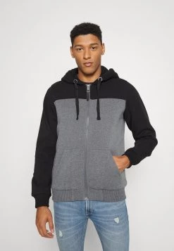 Barato 💯 Brave Soul NEBULAC - Sudadera Con Cremallera - Charcoal Marl/black, Hombre 🔔