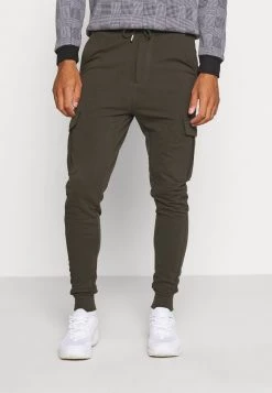 Presupuesto 👏 Brave Soul Pantalones Deportivos - Khaki, Hombre ✔️