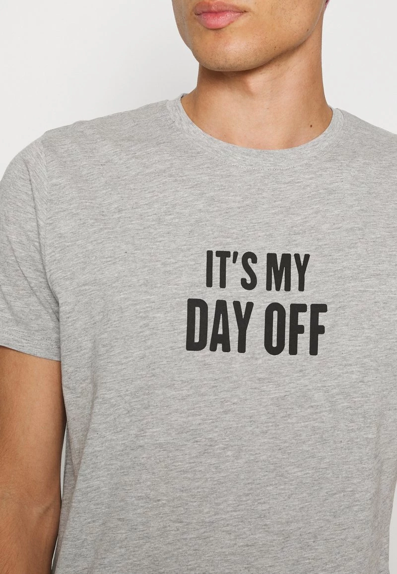 Mejor trato 🧨 Brave Soul Camiseta Estampada - Grey Marl/black, Hombre ⌛ - Imagen 5