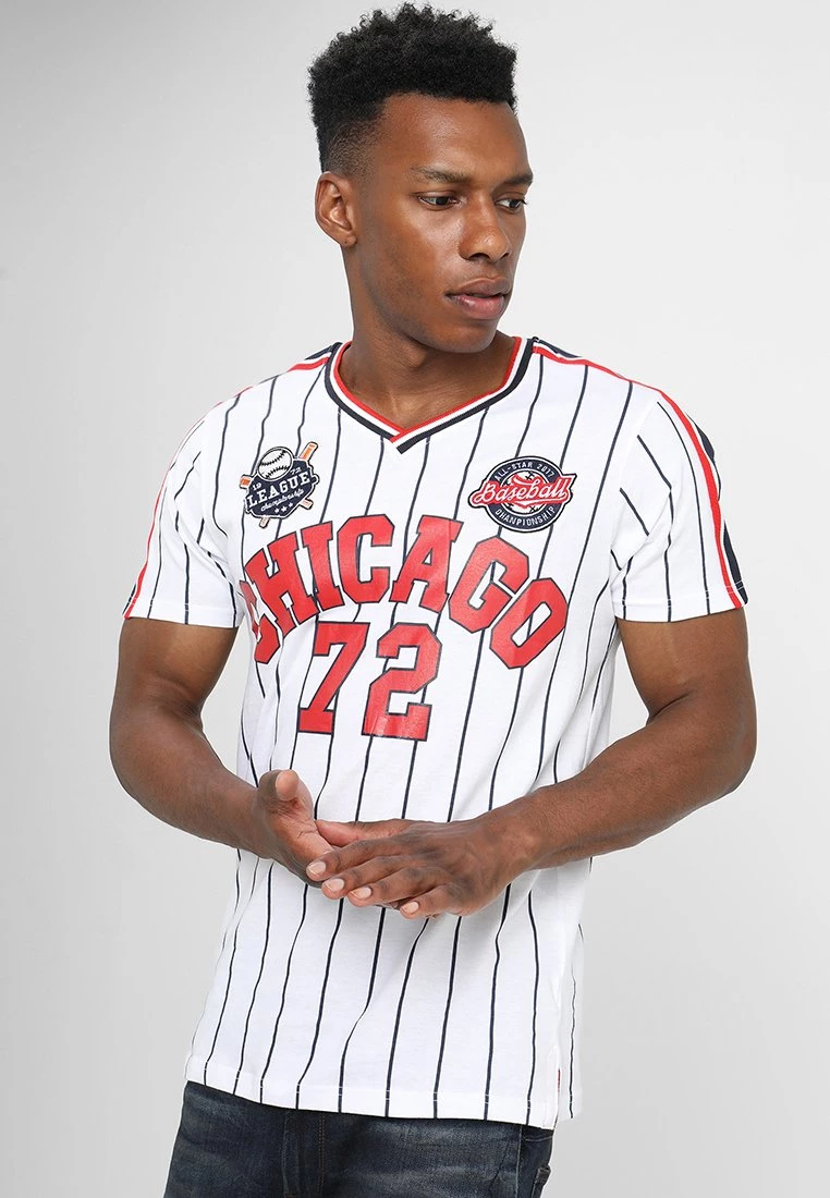 Mejor precio 🧨 Brave Soul TIGON - Camiseta Estampada - White, Hombre ❤️