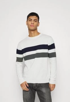 Gran venta 🎉 Brave Soul Jersey De Punto - Ecru, Hombre 👍