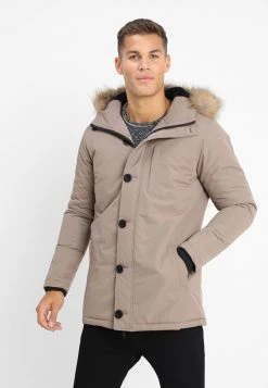 mejor venta ✔️ Brave Soul CHEETAH - Chaqueta De Invierno - Stone, Hombre 🌟