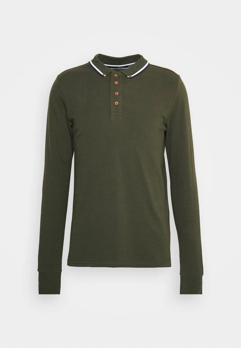 Toma de corriente 🎉 Brave Soul KENNEDY - Camiseta De Manga Larga - Dark Khaki/ecru/dark Navy, Hombre 🤩 - Imagen 5