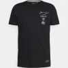 Nuevo 🔥 Brave Soul GION - Camiseta Estampada - Jet Black, Hombre 😍
