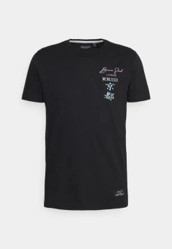 Nuevo 🔥 Brave Soul GION - Camiseta Estampada - Jet Black, Hombre 😍