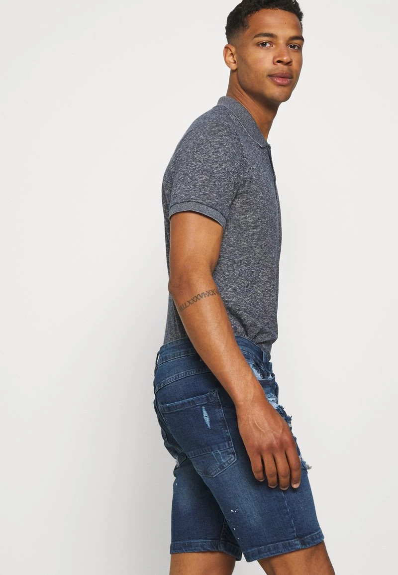 Comprar ✔️ Brave Soul MUNICH - Shorts Vaqueros - Dark Blue Wash, Hombre 🔥 - Imagen 4