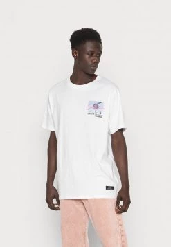 Nuevo ❤️ Brave Soul Camiseta Estampada - Optic White/multicolour, Hombre ⌛