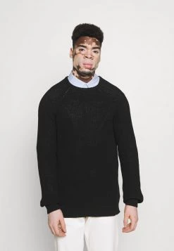 Presupuesto 👏 Brave Soul Jersey De Punto - Black, Hombre ⭐