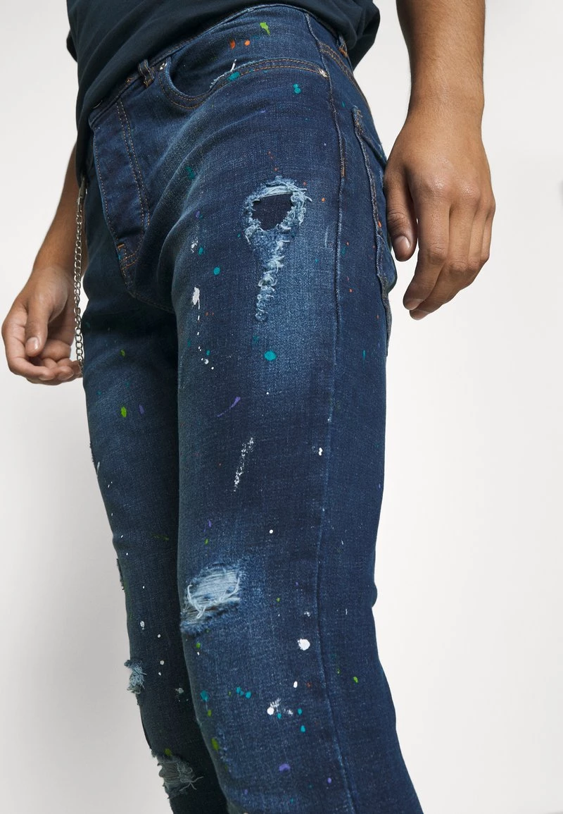 Venta express 🥰 Brave Soul CIRCUS - Vaqueros Pitillo - Mid Blue, Hombre ✔️ - Imagen 4