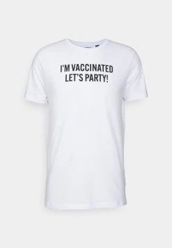 Lo mas barato 😀 Brave Soul VACCINE - Camiseta Estampada - Optic White, Hombre 💯