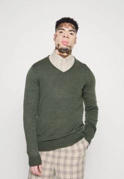 ofertas 🔥 Brave Soul QUAZARD - Jersey De Punto - Khaki Mix, Hombre ⌛