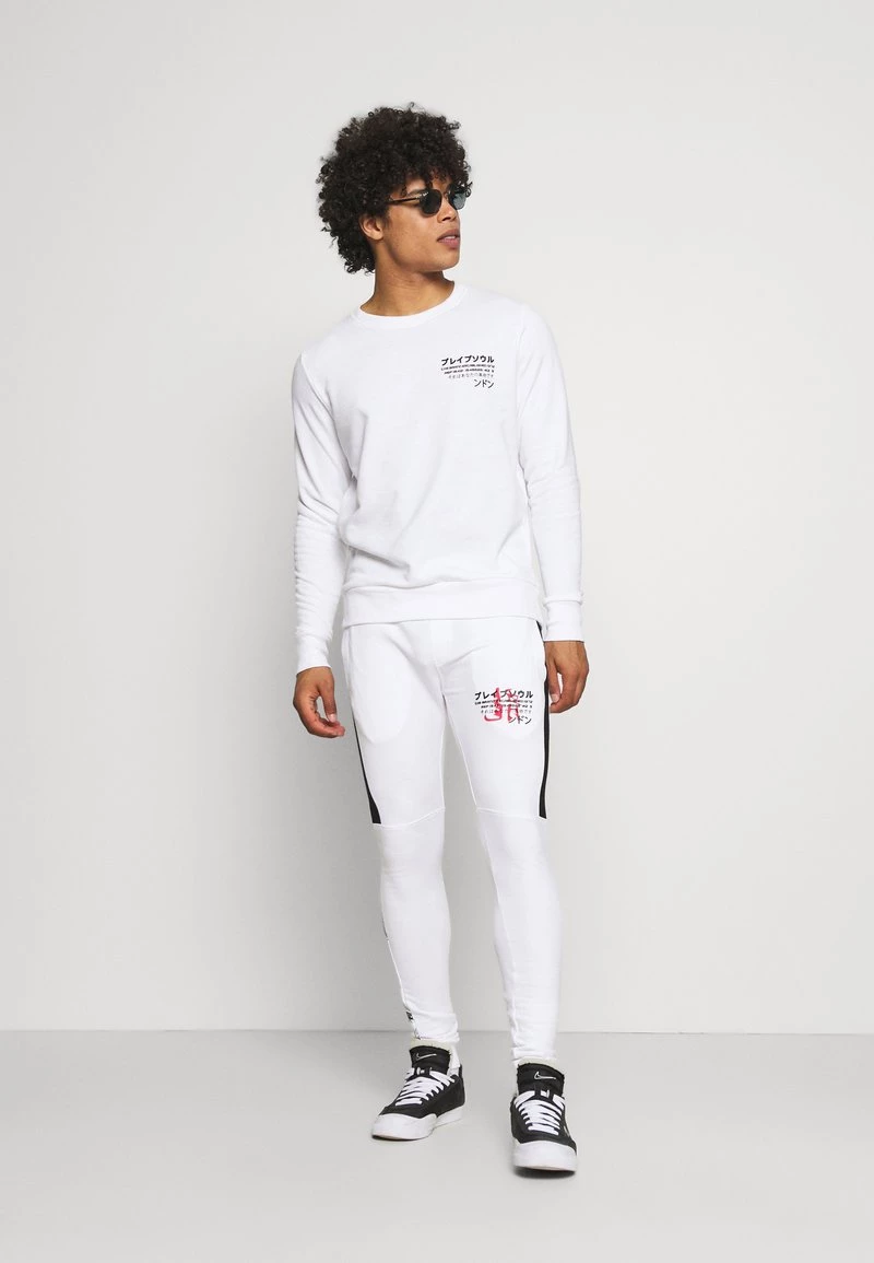Gran venta 🤩 Brave Soul FIRE - Pantalones Deportivos - White, Hombre 🥰 - Imagen 2