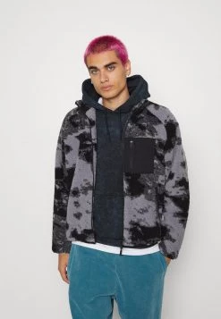 Venta express 👍 Brave Soul WESTTIEDYE - Chaqueta Fina - Black/grey, Hombre 🔔