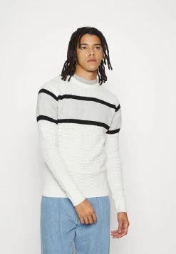 Las mejores reseñas de 🎉 Brave Soul SPENCE - Jersey De Punto - Optic White/jet Black/grey, Hombre 🛒