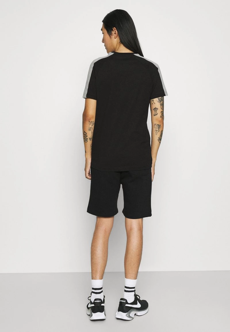 Para estrenar 👍 Brave Soul ALEX - Camiseta Estampada - Jet Black/light Grey Marl, Hombre ⌛ - Imagen 3