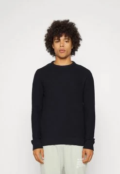 mejor venta 🔥 Brave Soul QUIXALLB - Jersey De Punto - Midnight Navy, Hombre 🔥