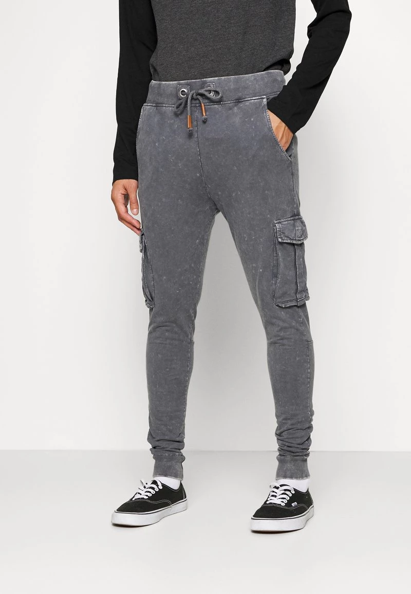Barato 🧨 Brave Soul ACID - Pantalones Deportivos - Grey Acid Wash, Hombre 💯