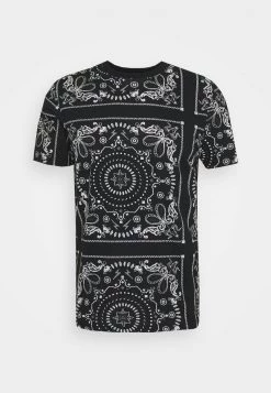 Mejor trato 💯 Brave Soul FENDER - Camiseta Estampada - Jet Black/optic White/grey, Hombre 🔔