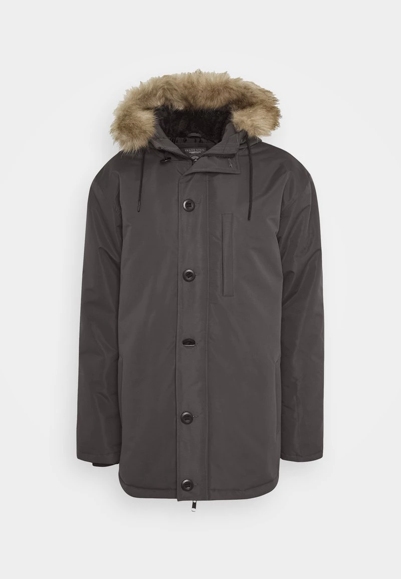 Descuento 😀 Brave Soul Abrigo De Invierno - Steel Grey, Hombre 🌟 - Imagen 6