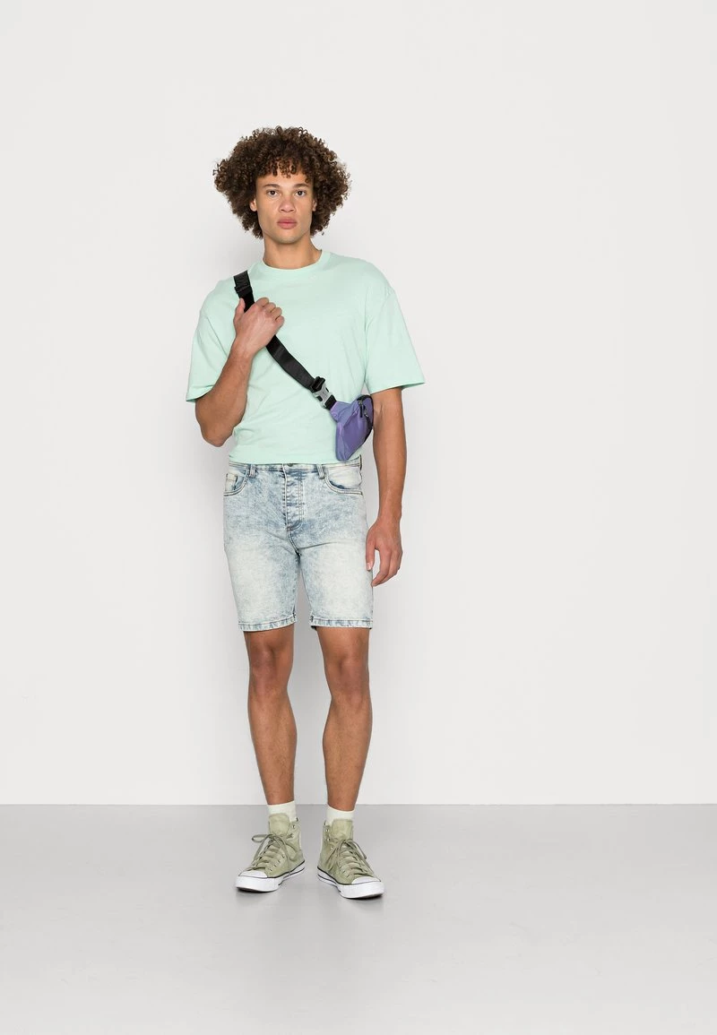 Toma de corriente ✔️ Brave Soul Shorts Vaqueros - Blue Acid Wash, Hombre ✔️ - Imagen 2