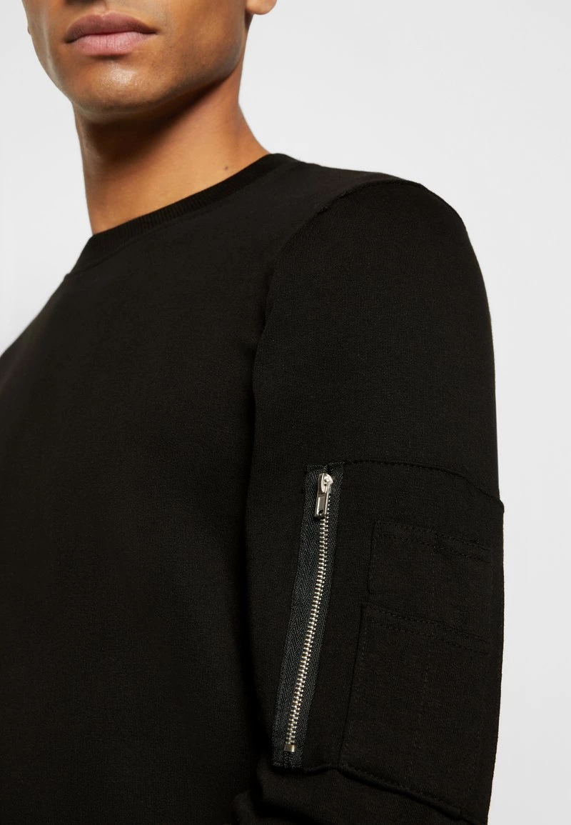 mejor venta 👍 Brave Soul Sudadera - Jet Black, Hombre ✔️ - Imagen 7