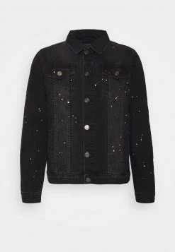 Toma de corriente 🎁 Brave Soul HENRIK - Chaqueta Vaquera - Charcoal Wash, Hombre ⌛