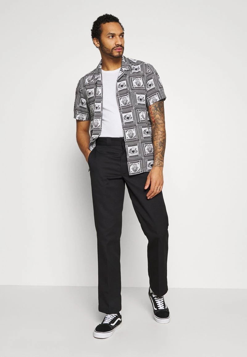 Venta express ✔️ Brave Soul MOSAIC - Camisa - Black/white, Hombre ⌛ - Imagen 2