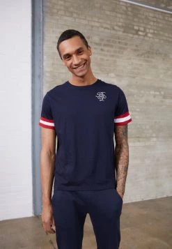 Venta al por mayor 🔔 Brave Soul DRUMMOND - Camiseta Estampada - Navy/red/white, Hombre 🎉