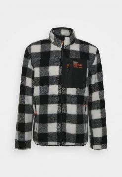 Promoción 😍 Brave Soul LITHARO - Forro Polar - Ecru/jet Black/orange, Hombre 👏