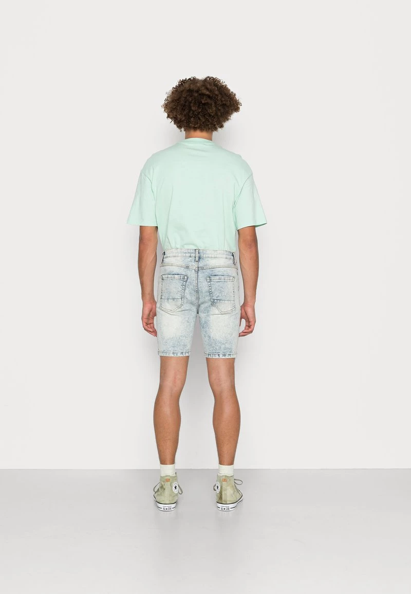 Toma de corriente ✔️ Brave Soul Shorts Vaqueros - Blue Acid Wash, Hombre ✔️ - Imagen 3