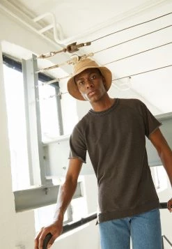 Lo mas barato 🎁 Brave Soul KELLER - Camiseta Estampada - Charcoal, Hombre 🌟