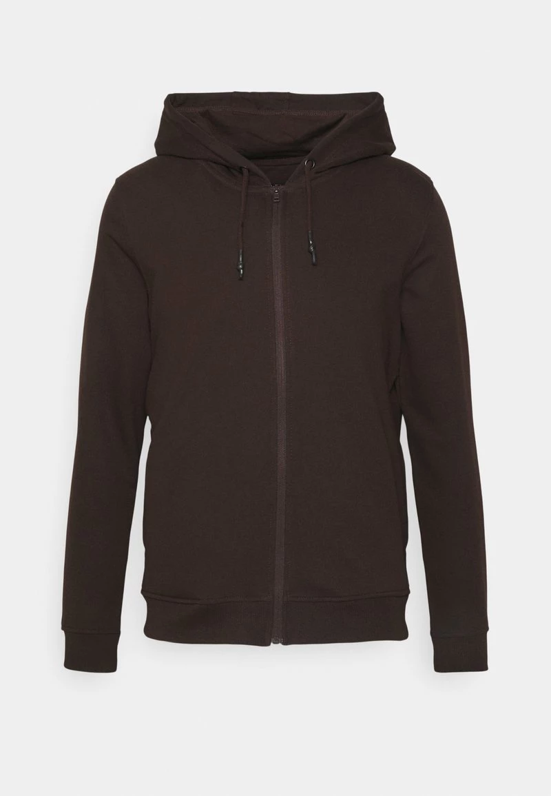 Descuento 🧨 Brave Soul Sudadera Con Cremallera - Bitter Chocolate, Hombre 🛒