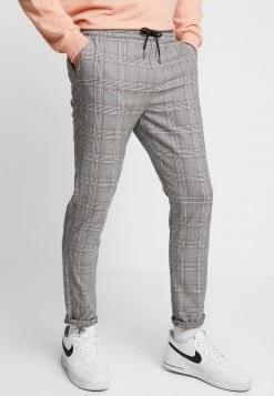 Nuevo 😀 Brave Soul COLTON - Pantalones - Black/brown, Hombre 🥰