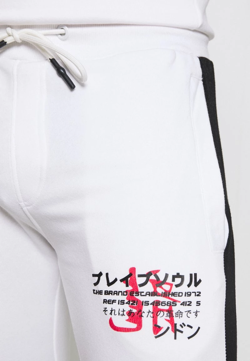 Gran venta 🤩 Brave Soul FIRE - Pantalones Deportivos - White, Hombre 🥰 - Imagen 5