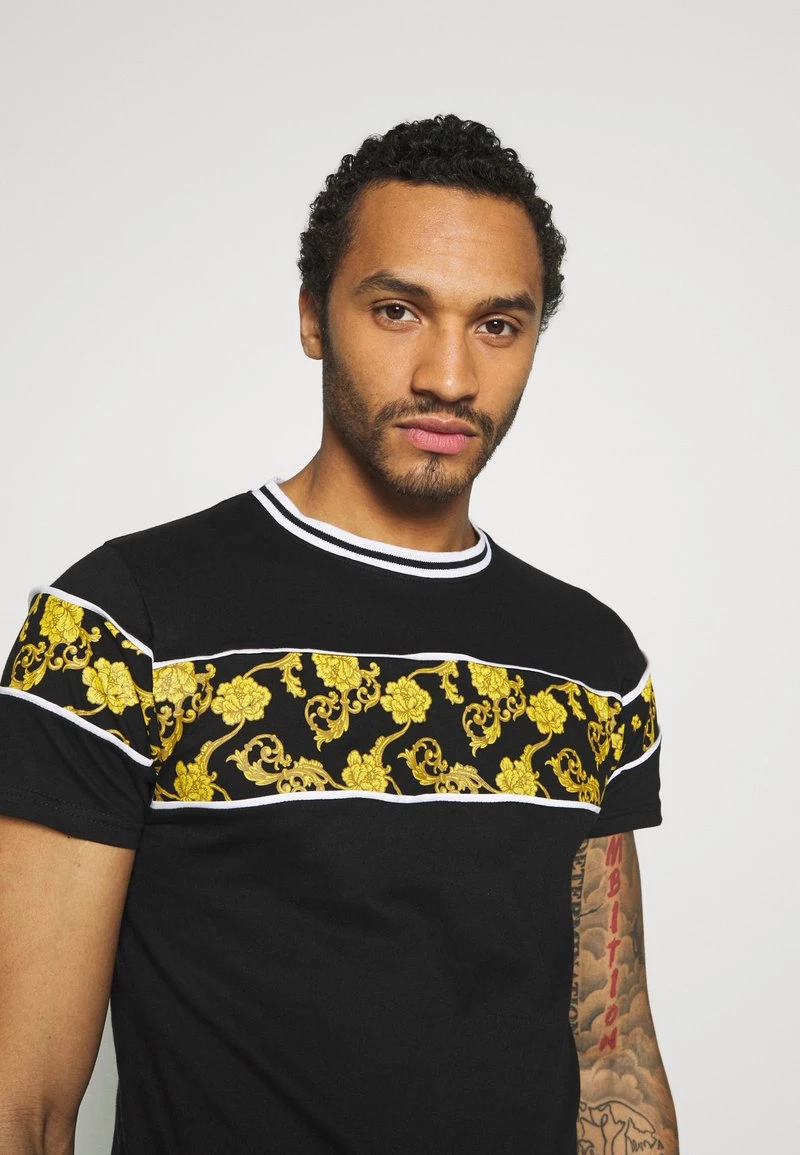 Gran venta ✨ Brave Soul Camiseta Estampada - Black/multi, Hombre ❤️ - Imagen 4